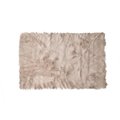 Palacedesigns 2 x 3 in. Fur Sheepskin Rug & Throw - Taupe PA2144571